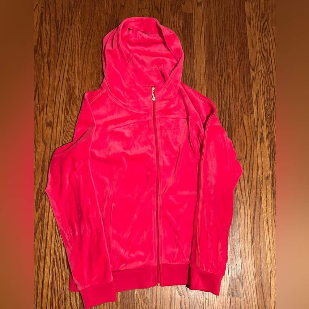 y2k vintage hot pink juicy couture jacket  size large